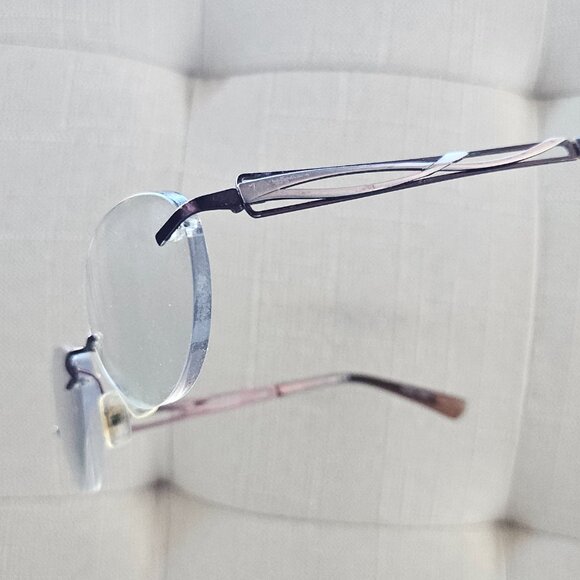 Airlock Ladies Glasses Frame Rimless Eyeglasses INFINITY 200 49p[18 135 Eye Wear - Picture 2 of 12